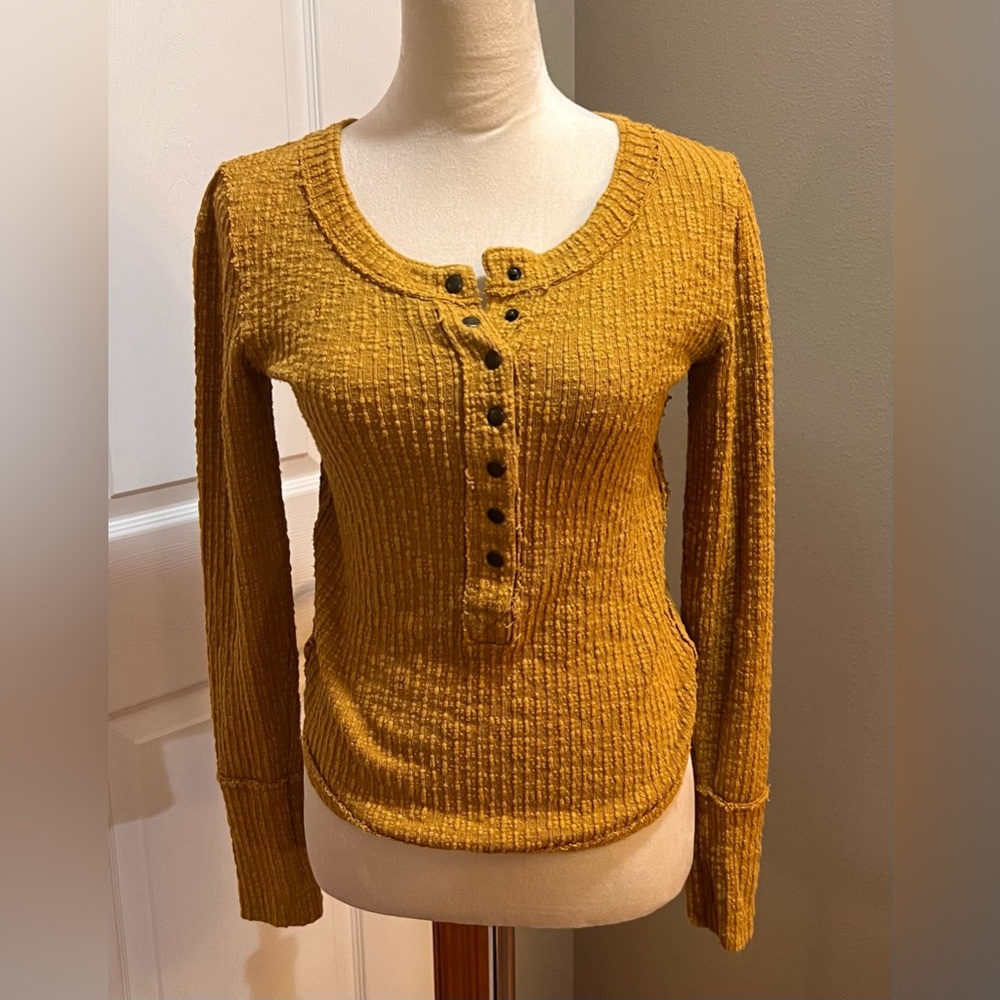 We the Free Waffle Knit Henley